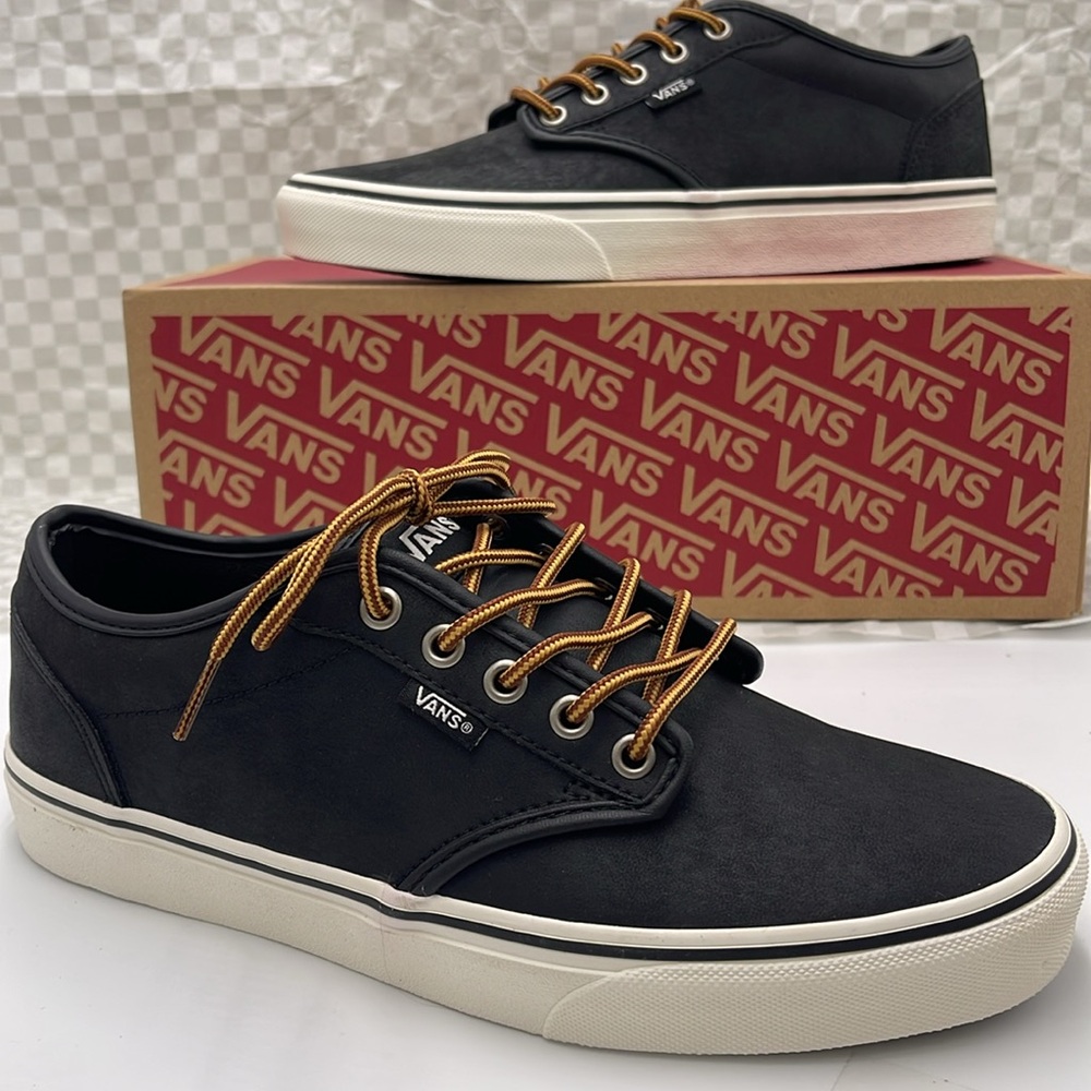 Vans WMNS Sneakers Classic Low-Top Design Atwood (Leather)BIck/Mrshmllow